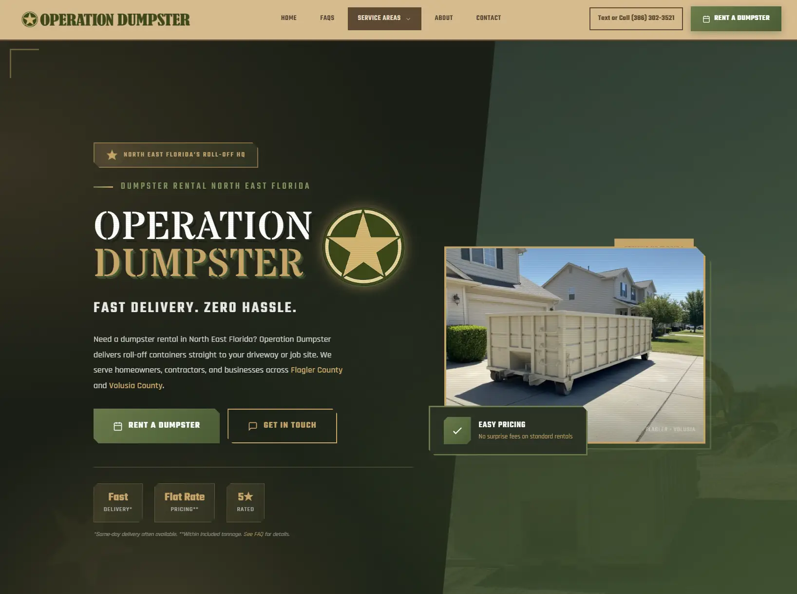Operation Dumpster website by Magnate Productions